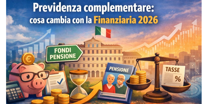 Rappresentazione visiva dell'articolo: Previdenza complementare: 

cosa cambia con la Finanziaria 2026