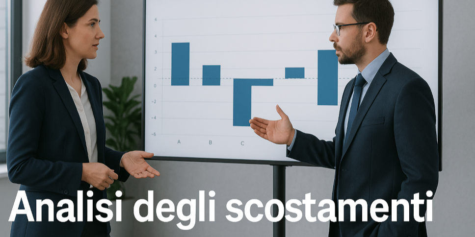 Rappresentazione visiva dell'articolo: Analisi degli scostamenti: cos’è e perché è
fondamentale per la tua azienda