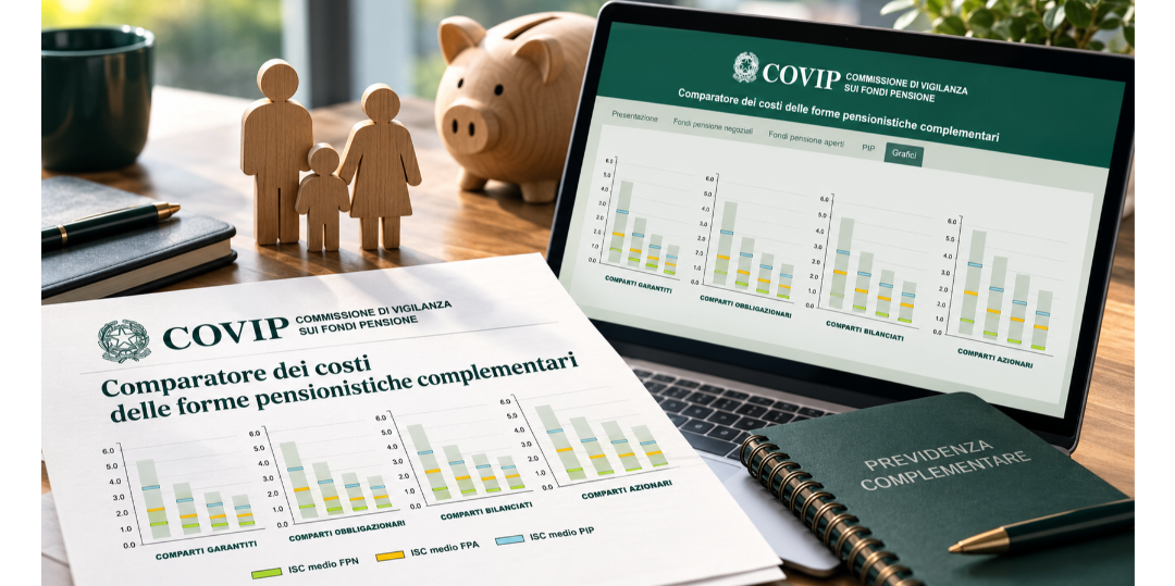 Rappresentazione visiva dell'articolo: Costi dei fondi pensione: il comparatore ISC della COVIP